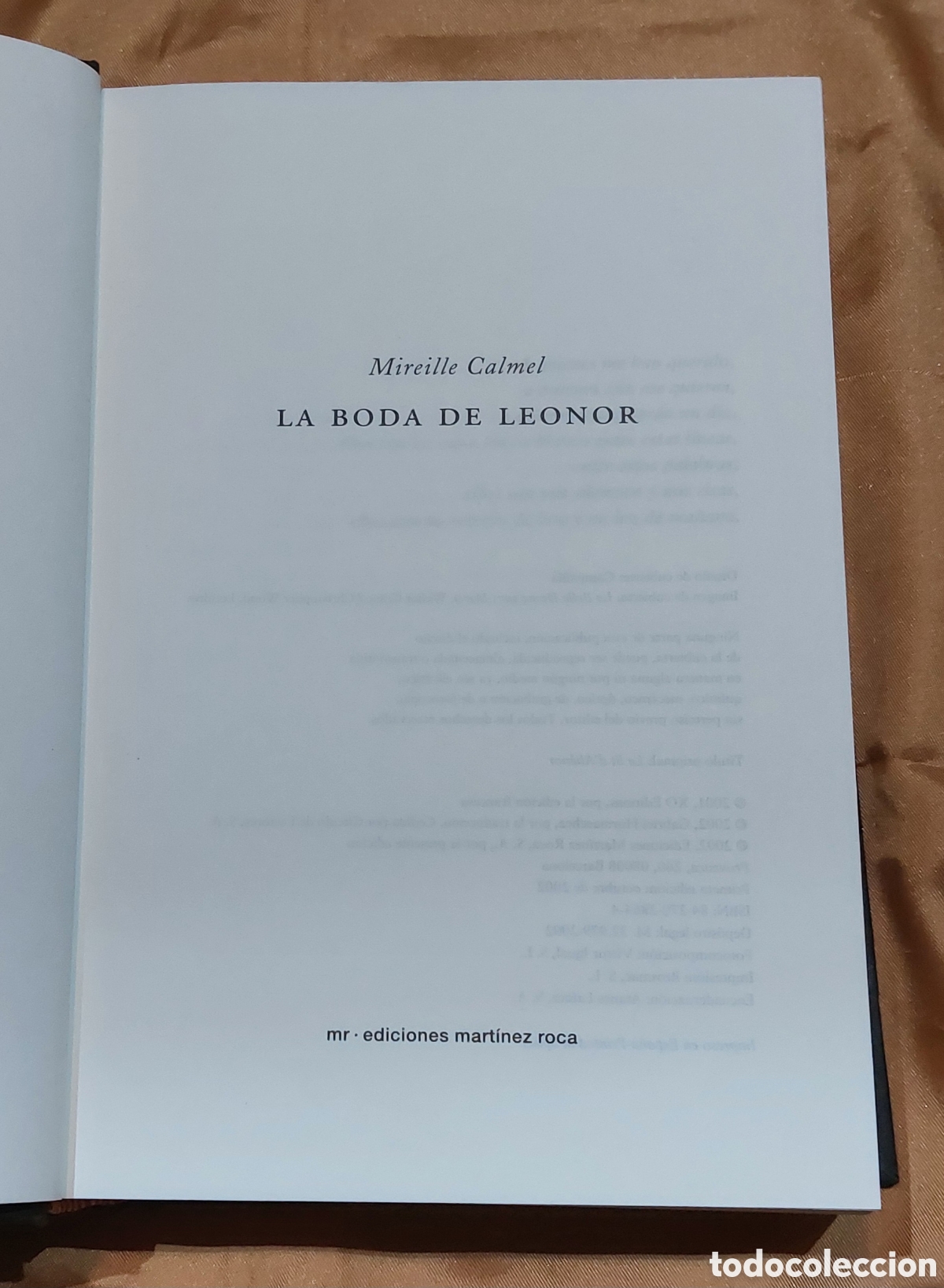 Libros de segunda mano: Libro La Boda de Leonor A&ntilde;o 2002 - Foto 2