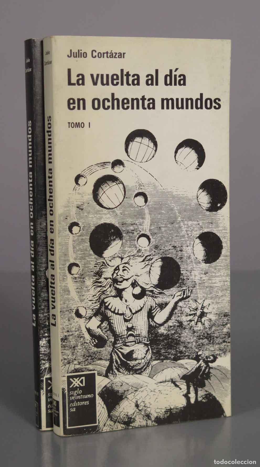 Livros em segunda m&atilde;o: La vuelta al d&iacute;a en ochenta mundos - Julio Cort&aacute;zar - Siglo XXI 2 tomos