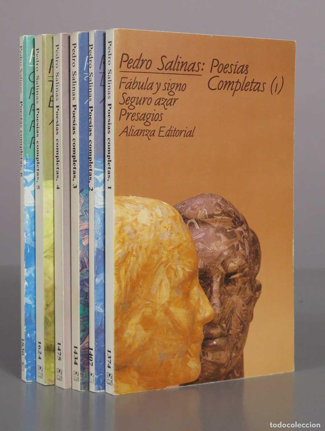 Libros de segunda mano: Poes&iacute;as Completas - Pedro Salinas - Alianza Editorial. 6 TOMOS