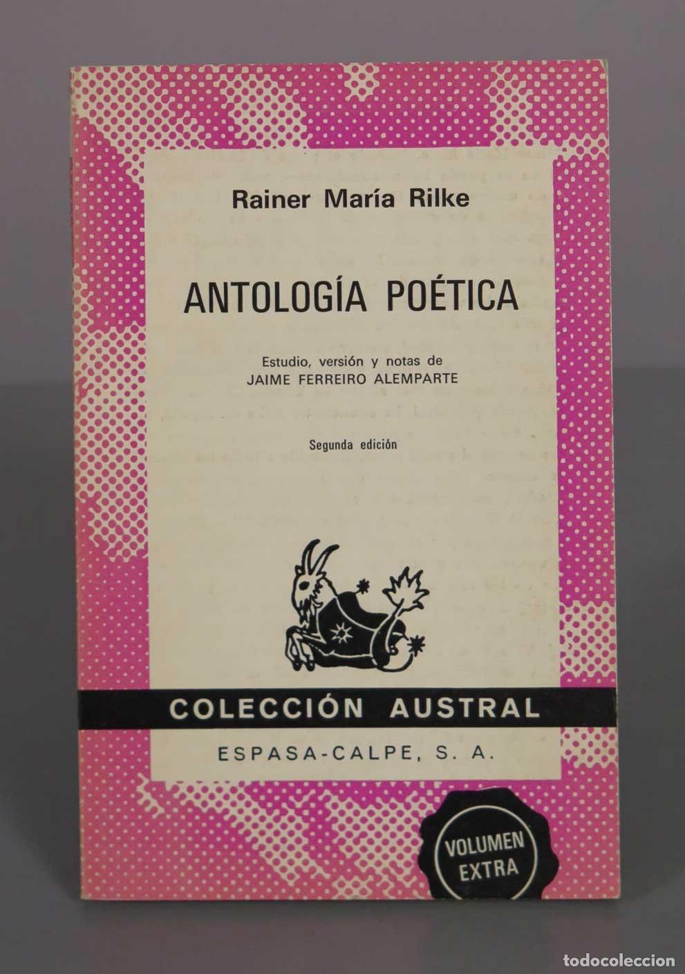 Libros de segunda mano: Antolog&iacute;a po&eacute;tica - Rainer Mar&iacute;a Rilke - Espasa-Calpe AUSTRAL