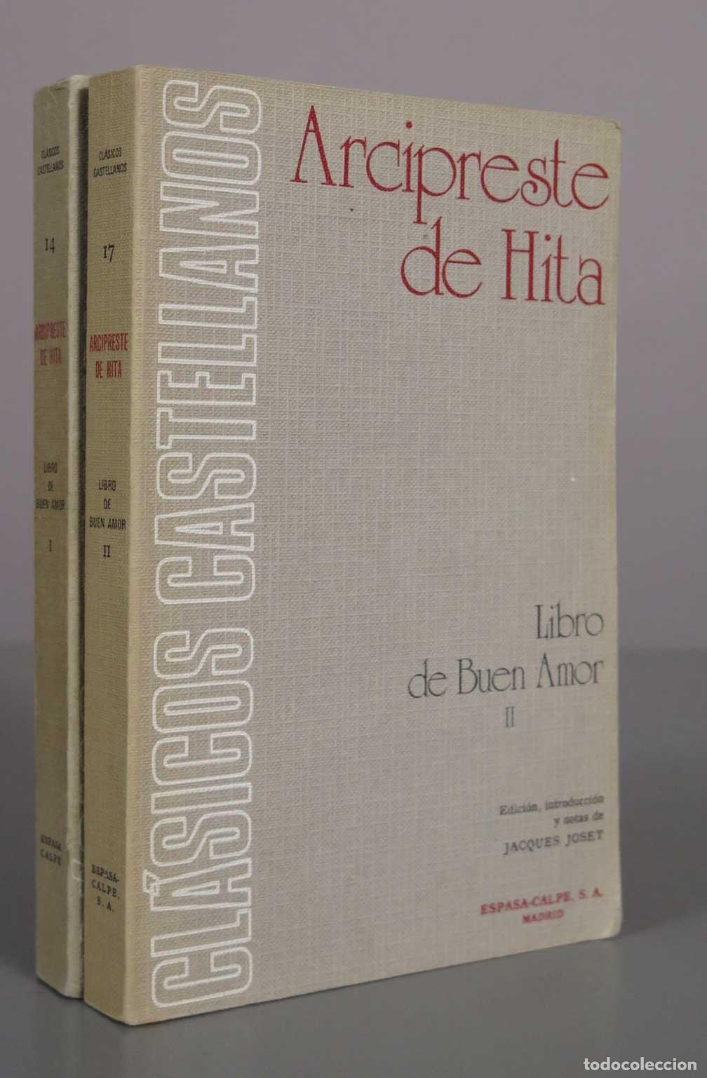 Libros de segunda mano: Libro de buen amor - Arcipreste de Hita - Jacques Joset - Espasa-Calpe. 2 TOMOS