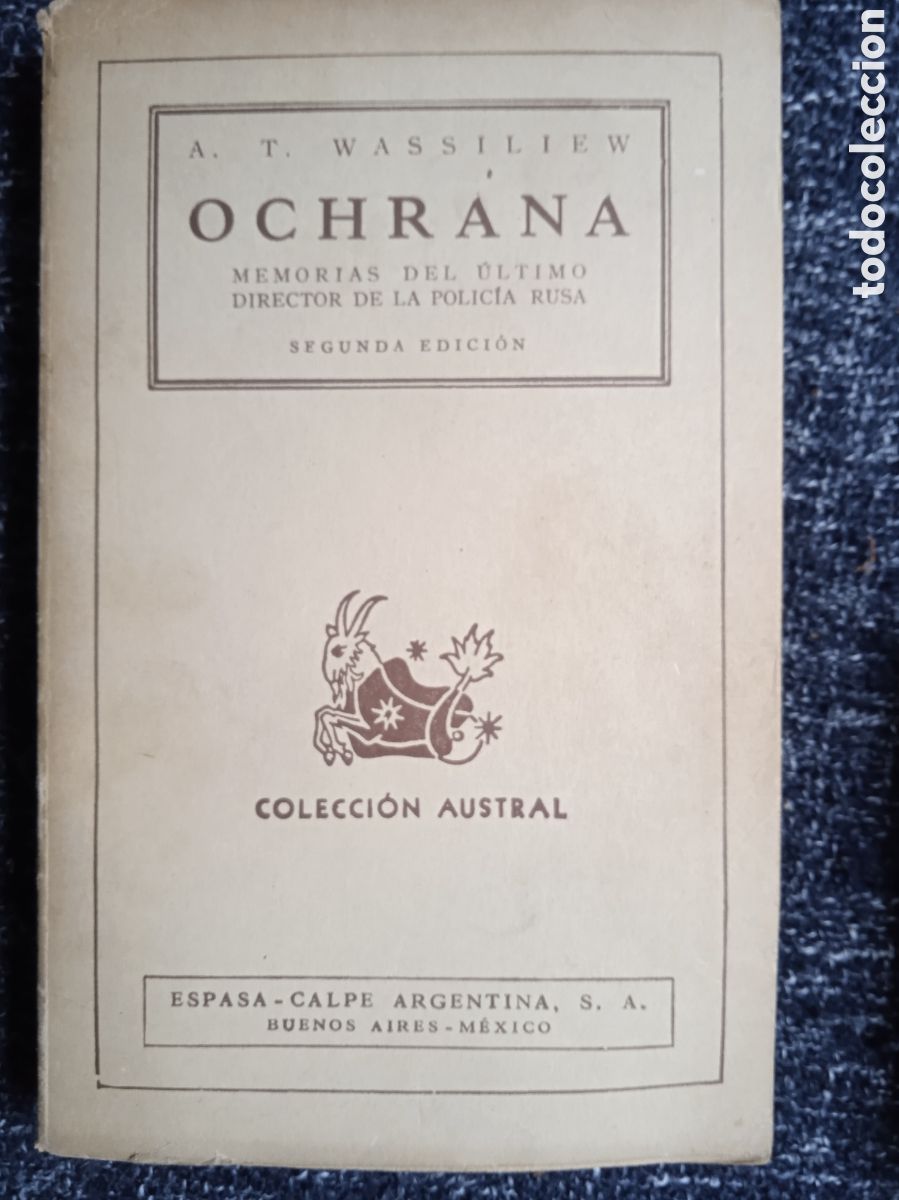Second hand books: OCHRANA / A.T. WASSILIEW - COLECCION AUSTRAL