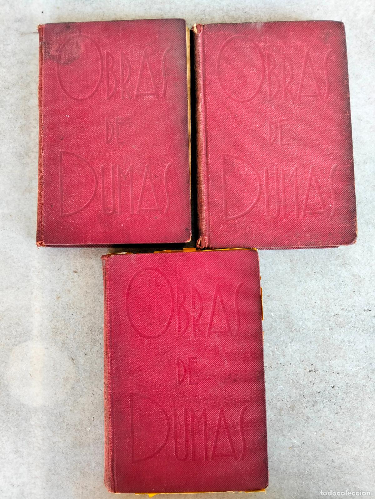 Livres d'occasion: Lote obras de alejandro dumas 3 libros el conde de montsecristo 1932 los tres mosqueteros