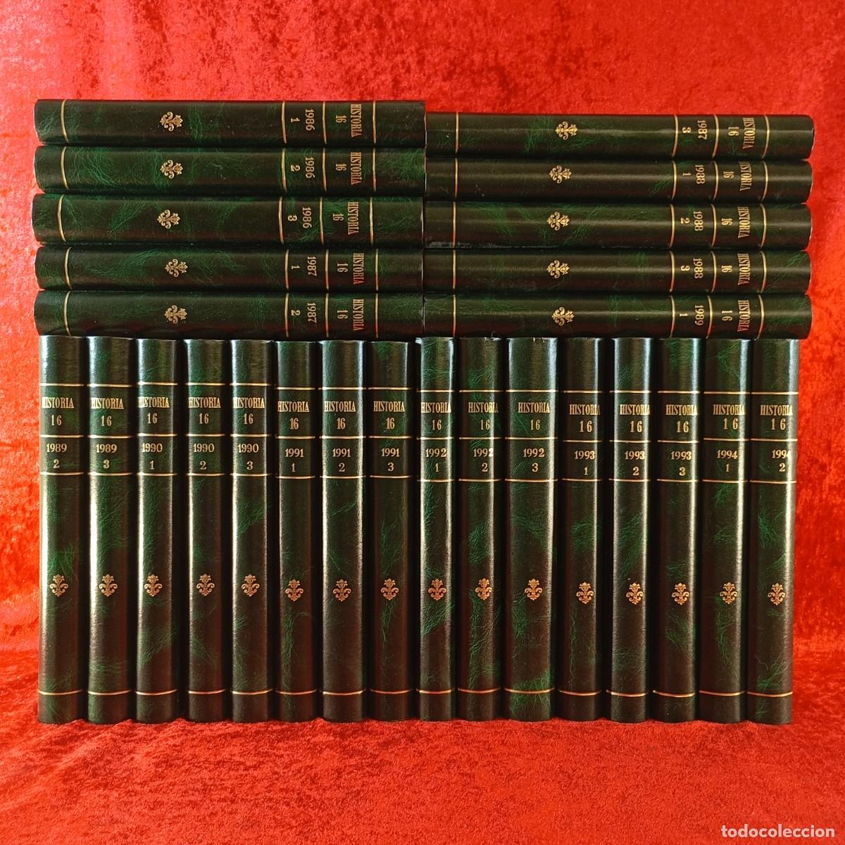 Libros de segunda mano: HISTORIA 16 - REVISTAS ENCUADERNADAS - 1986 A 1994 - 26 TOMOS / 1492