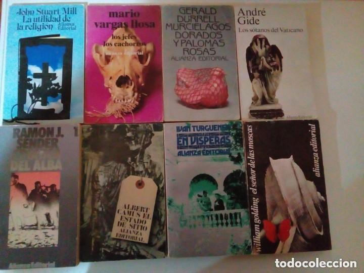 Libros de segunda mano: COLECCION LIBRO DE BOLSILLO ALIANZA EDITORIAL, 8 LIBROS