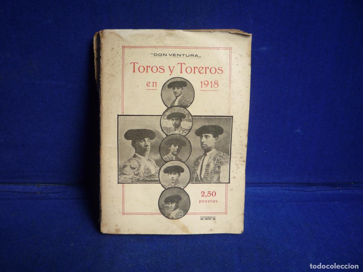 Libros de segunda mano: LIBRO TOROS Y TOREROS 1918