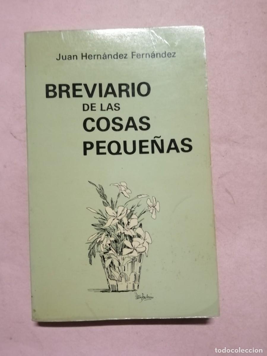 Libros de segunda mano: BREVIARIO DE LAS COSAS PEQUE&Ntilde;AS (JUAN HERNANDEZ FERNANDEZ)