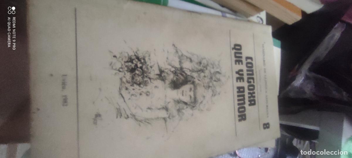 Libri di seconda mano: CONGOXA QUE YE AMOR - MANUEL ASUR - EDIT. SEMINARIU DE LLINGUA ASTURIANA . 1982