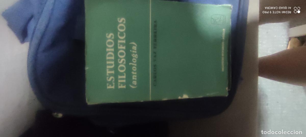 Libros de segunda mano: ESTUDIOS FILOSOFICOS (ANTOLOGIA) (Carlos Vaz Ferreira)