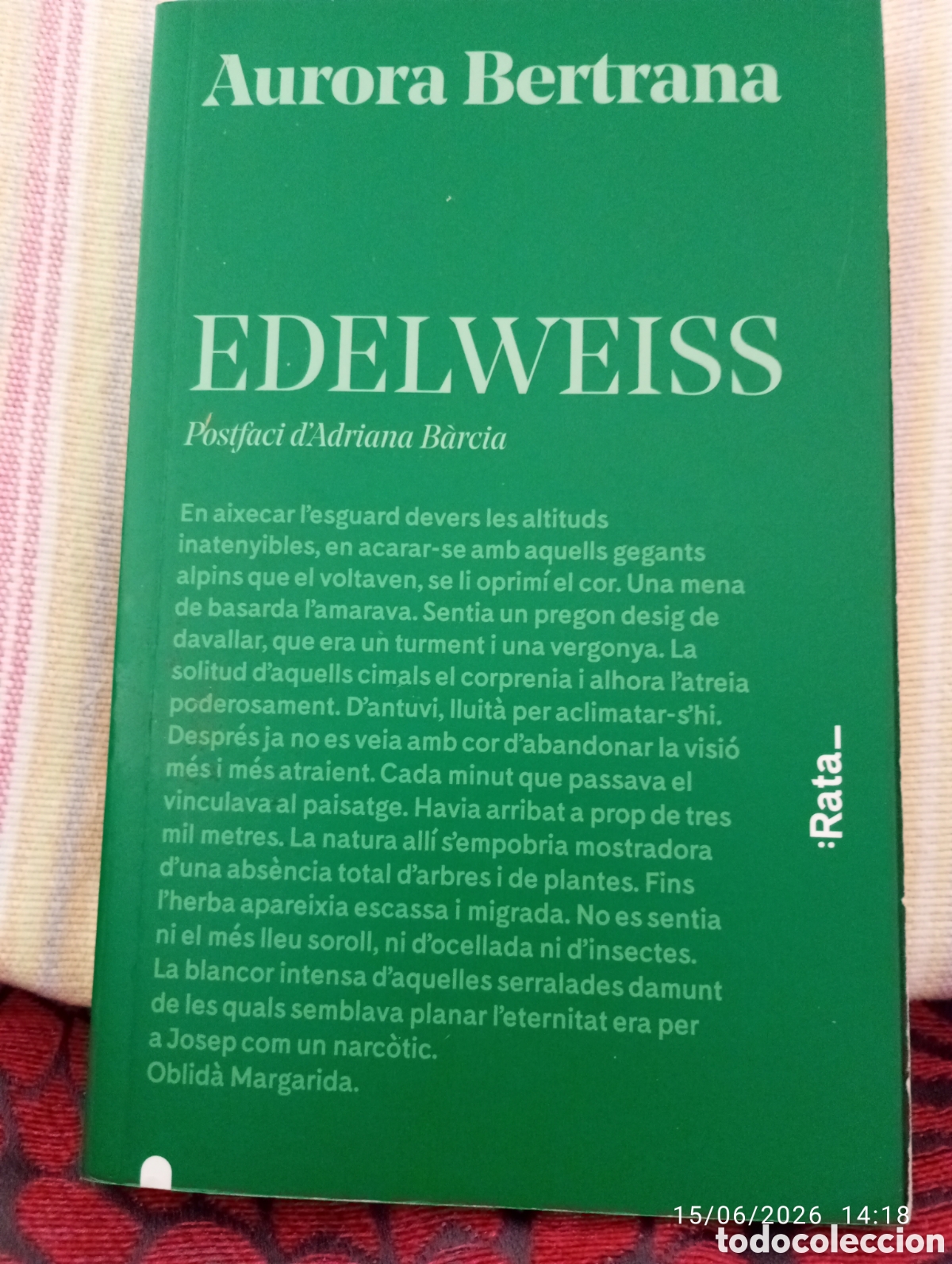 Libros de segunda mano: Aurora Bertrana . Edelweiss .