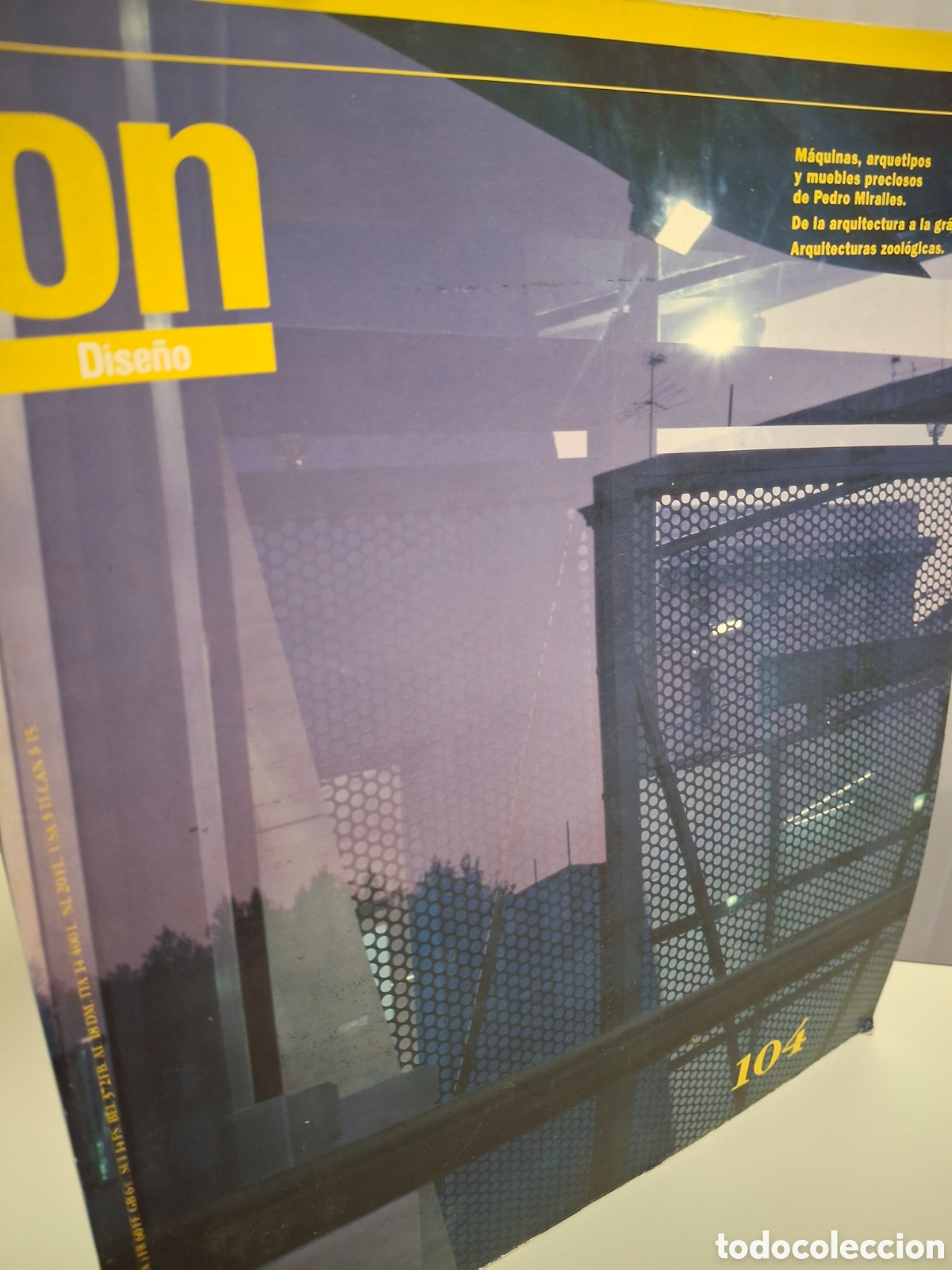 Libros de segunda mano: REVISTA ON DISE&Ntilde;O N&ordm; 104, PEDRO MIRALLES-DE LA ARQUITECTURA A LA GRAFICA, 1989