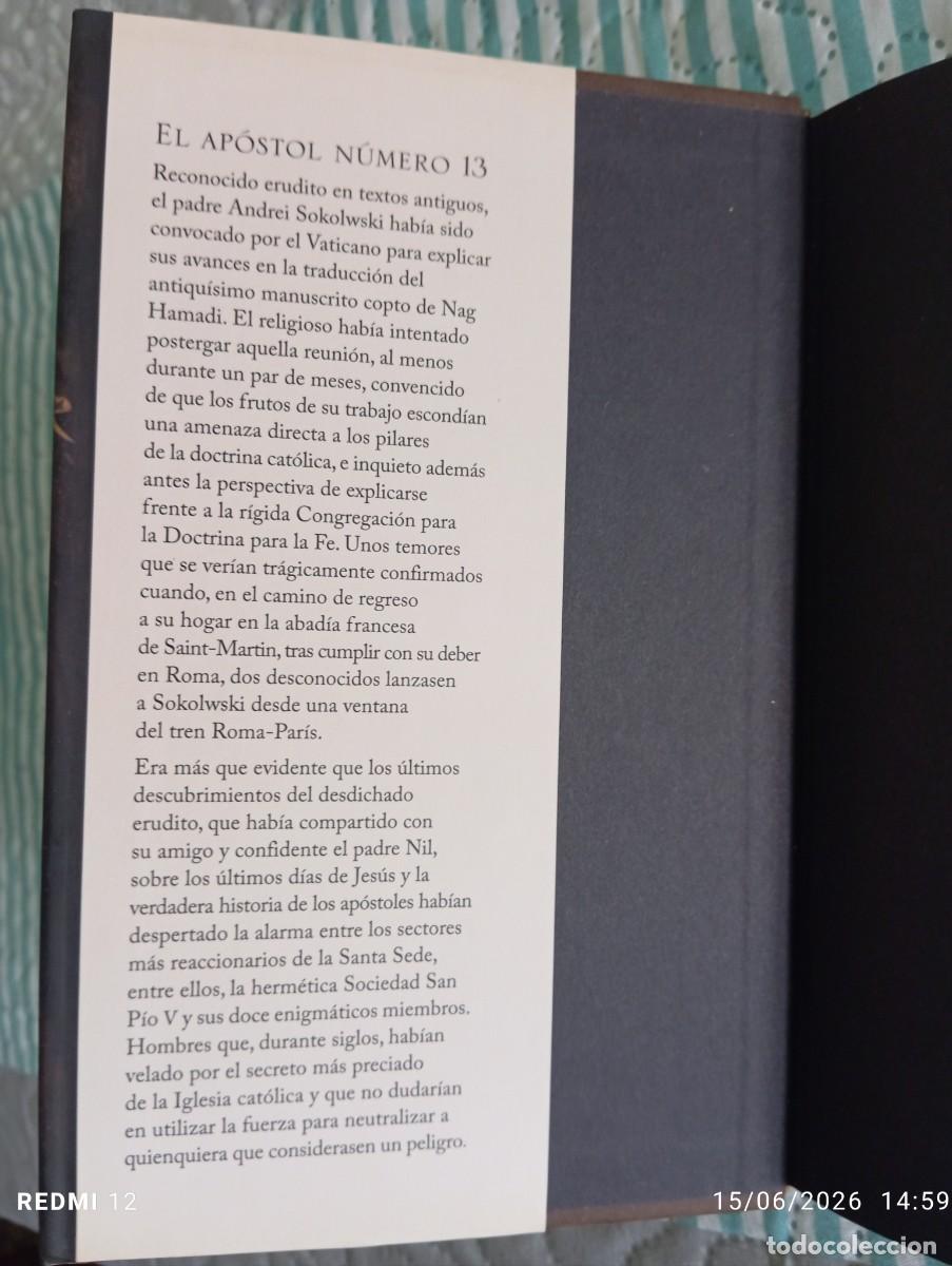 Libros de segunda mano: El ap&oacute;stol n&uacute;mero 13. Michel Benoit - Foto 3