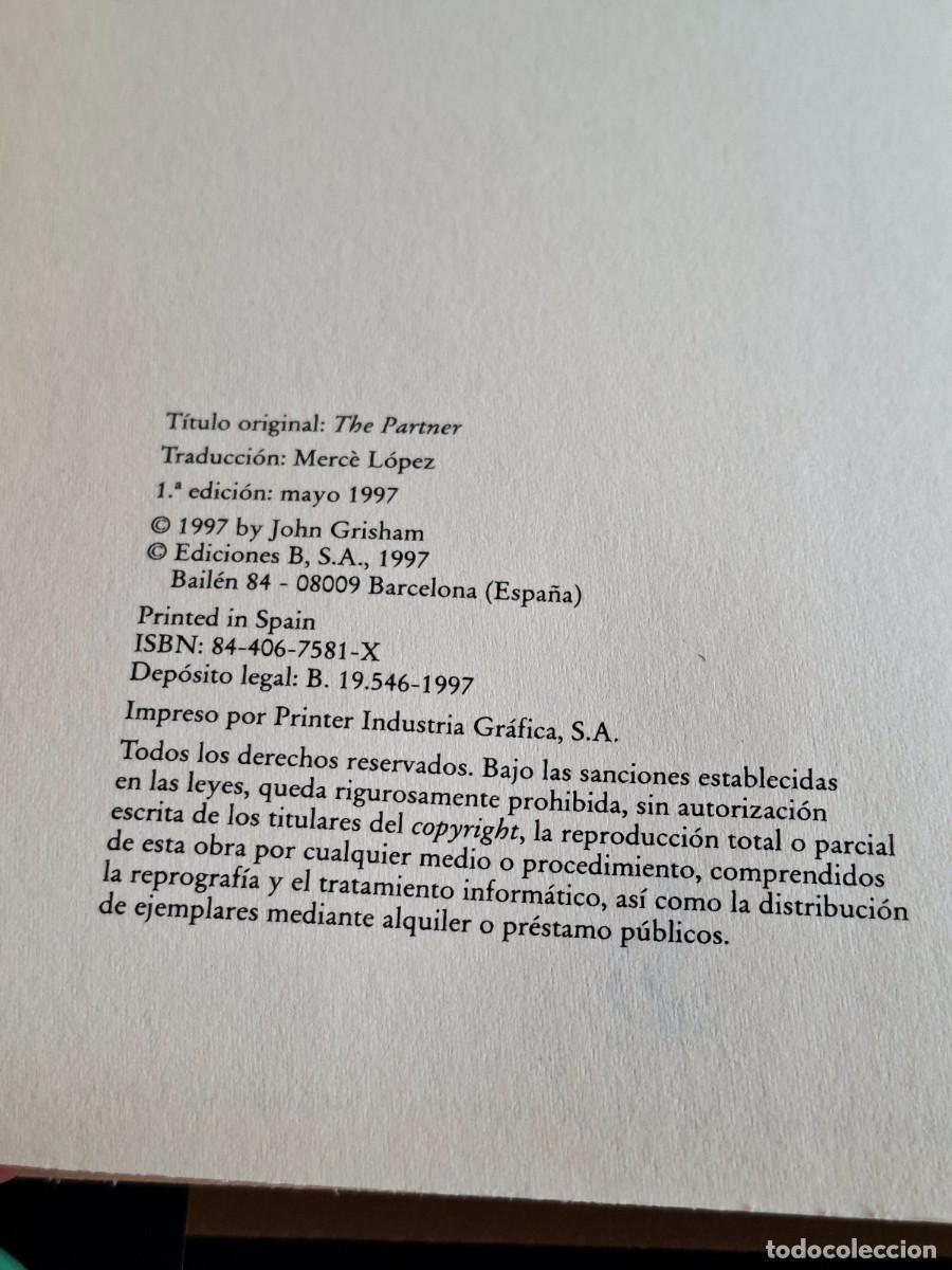 Libros de segunda mano: JOHN GRISHAM - EL SOCIO - Foto 3