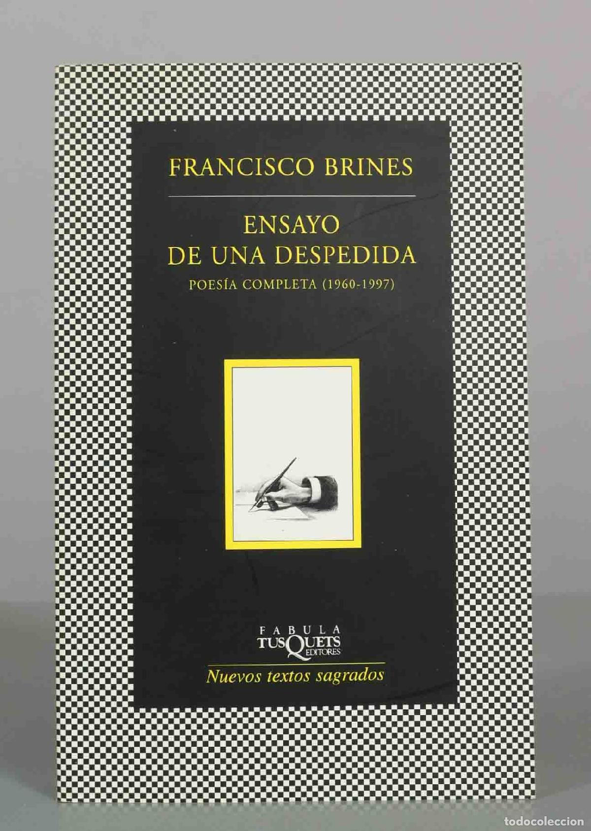 Libros de segunda mano: Ensayo de una despedida: Poes&iacute;a completa - Francisco Brines - Tusquets Editores