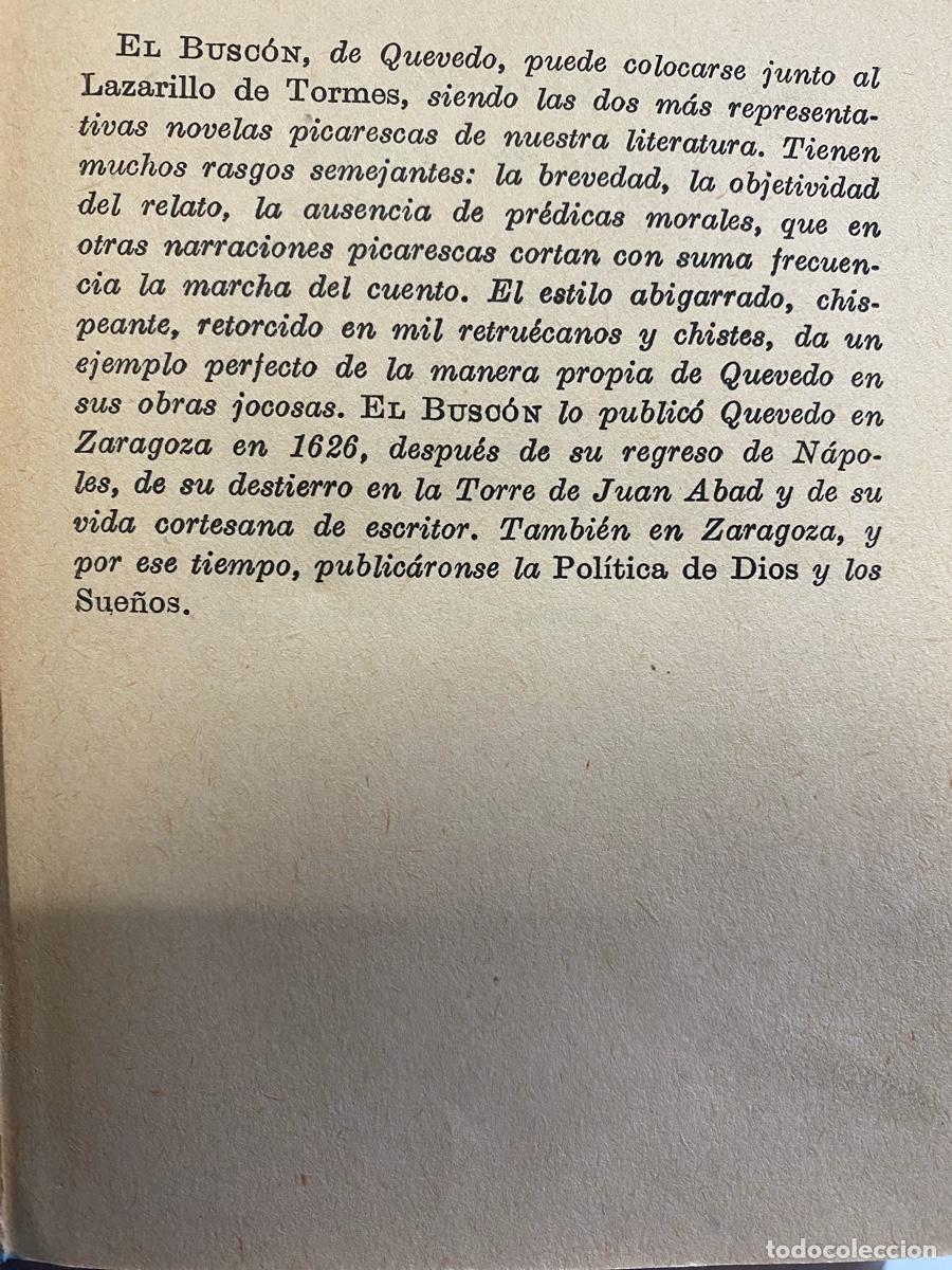 Libros de segunda mano: EL BUSCON, FRANCISCO DE QUEVEDO - Foto 1