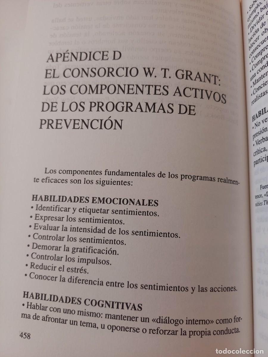 Libros de segunda mano: MITICO LIBRO DE D. GOLEMANN C&Oacute;MO GESTIONAR INTELIGENTEMENTE LAS EMOCIONES - Foto 27