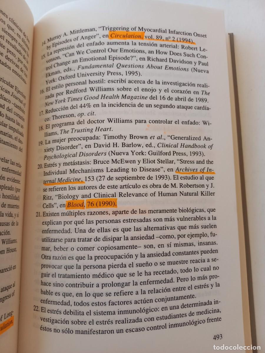 Libros de segunda mano: MITICO LIBRO DE D. GOLEMANN C&Oacute;MO GESTIONAR INTELIGENTEMENTE LAS EMOCIONES - Foto 29