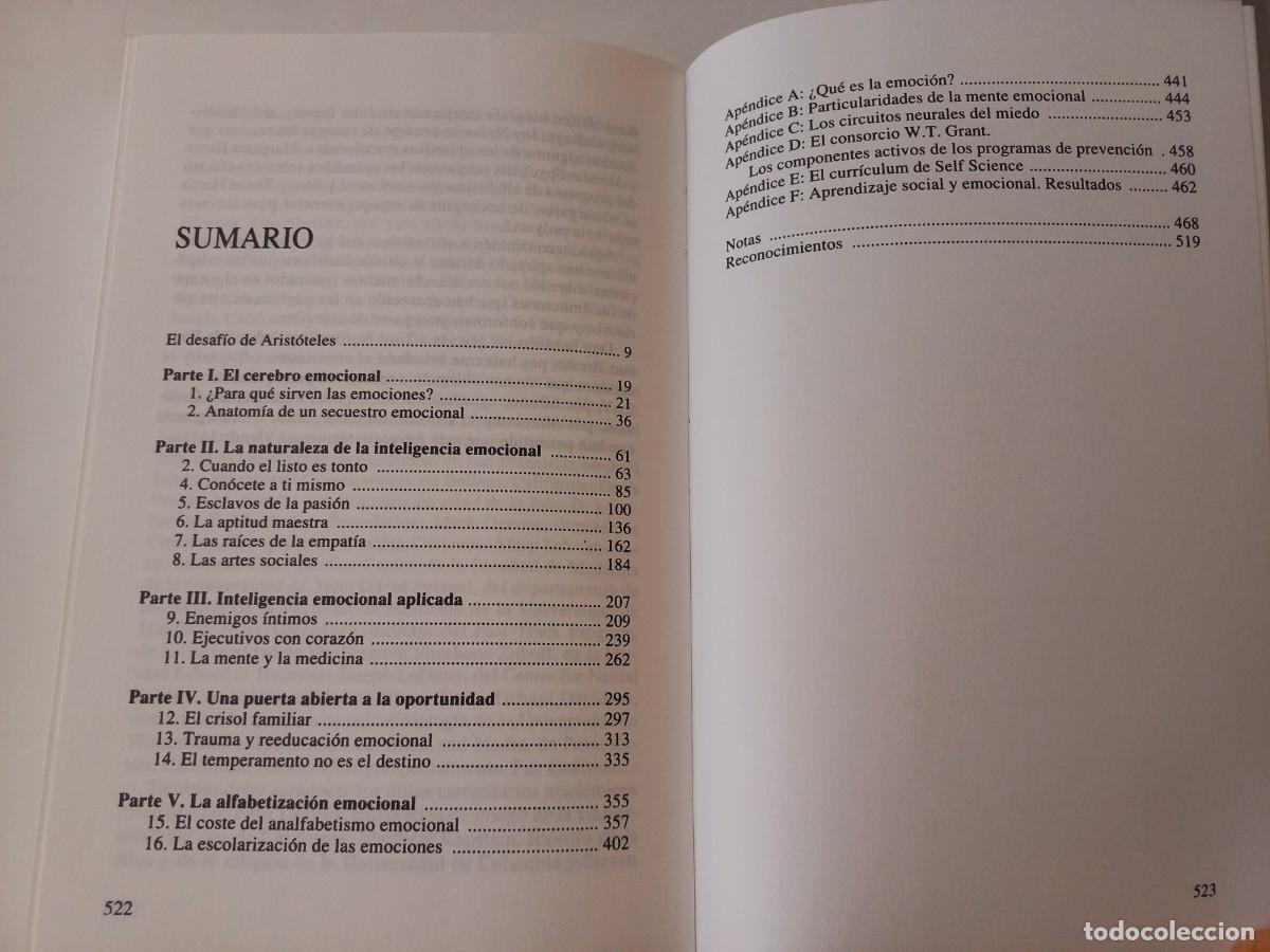 Libros de segunda mano: MITICO LIBRO DE D. GOLEMANN C&Oacute;MO GESTIONAR INTELIGENTEMENTE LAS EMOCIONES - Foto 30