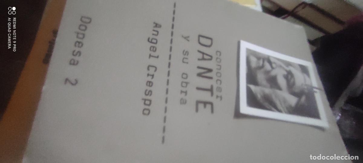 Libros de segunda mano: Conocer Dante y su obra - Angel Crespo