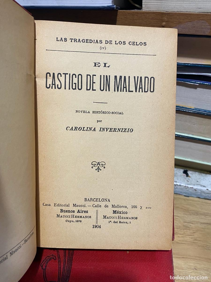 Libros de segunda mano: EL CASTIGO DE UN MALVADO, CAROLINA INVERNIZIO, EDT. MAUCCI