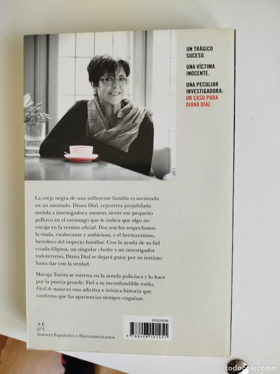 Libros de segunda mano: F&aacute;cil de matar. Maruja Torres - Foto 2