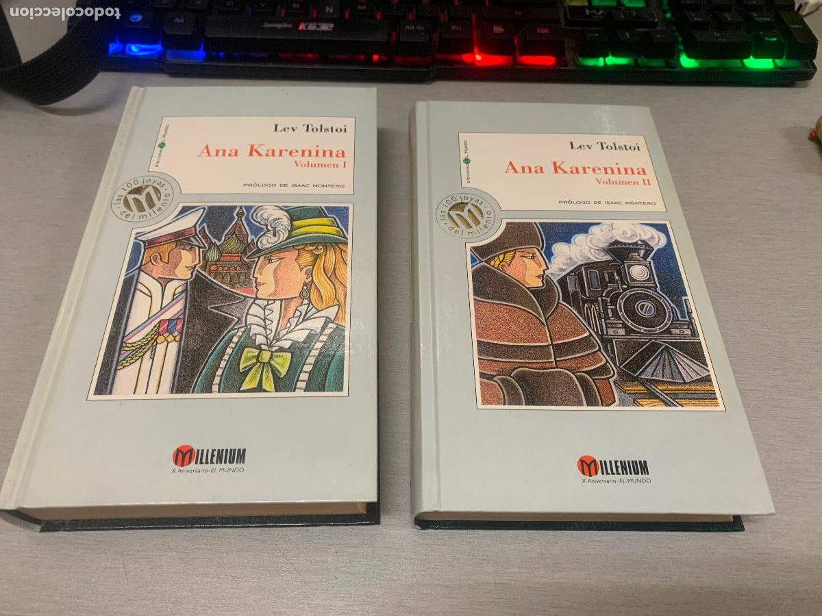 Libros de segunda mano: ANA KARENINA / LEV TOLSTOI / EN 2 TOMOS / MILLENIUM - EL MUNDO 1999