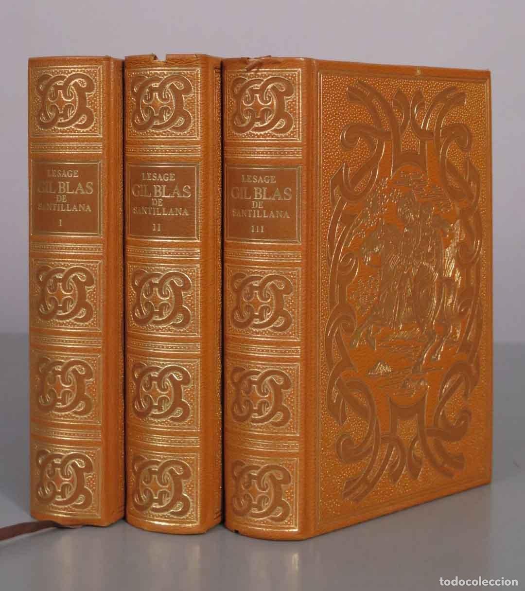 Libros de segunda mano: Gil Blas de Santillana - Lesage - 3 TOMOS - C&iacute;rculo del Bibli&oacute;filo