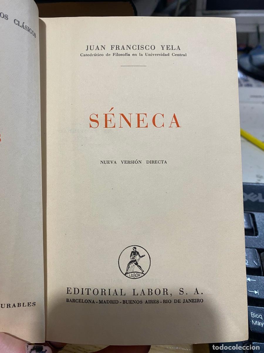 Libros de segunda mano: SENECA, JUAN FRANCISCO VELA, EDT. LABOR