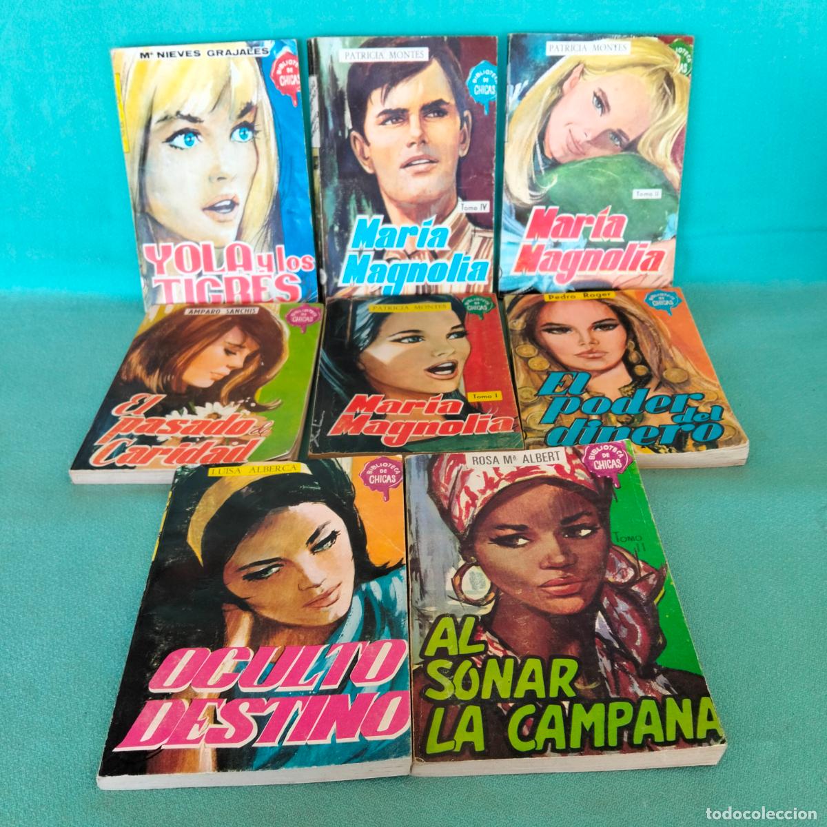 Libri di seconda mano: Lote 8 libros novelas biblioteca de chicas maria magnolia poder dinero sonar la campana destino