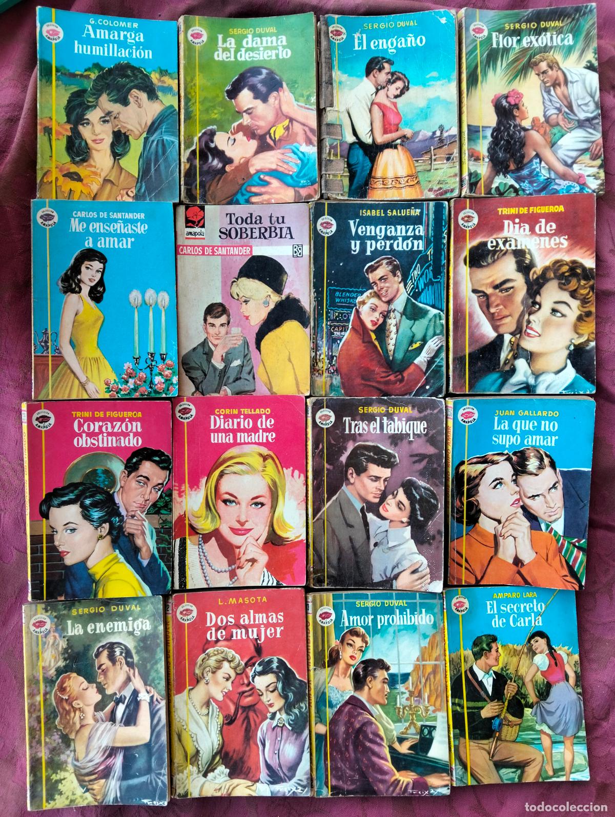 Livres d'occasion: Lote 16 libros novelas colecci&oacute;n amapola duval figueroa santander colomer lara masota tellado