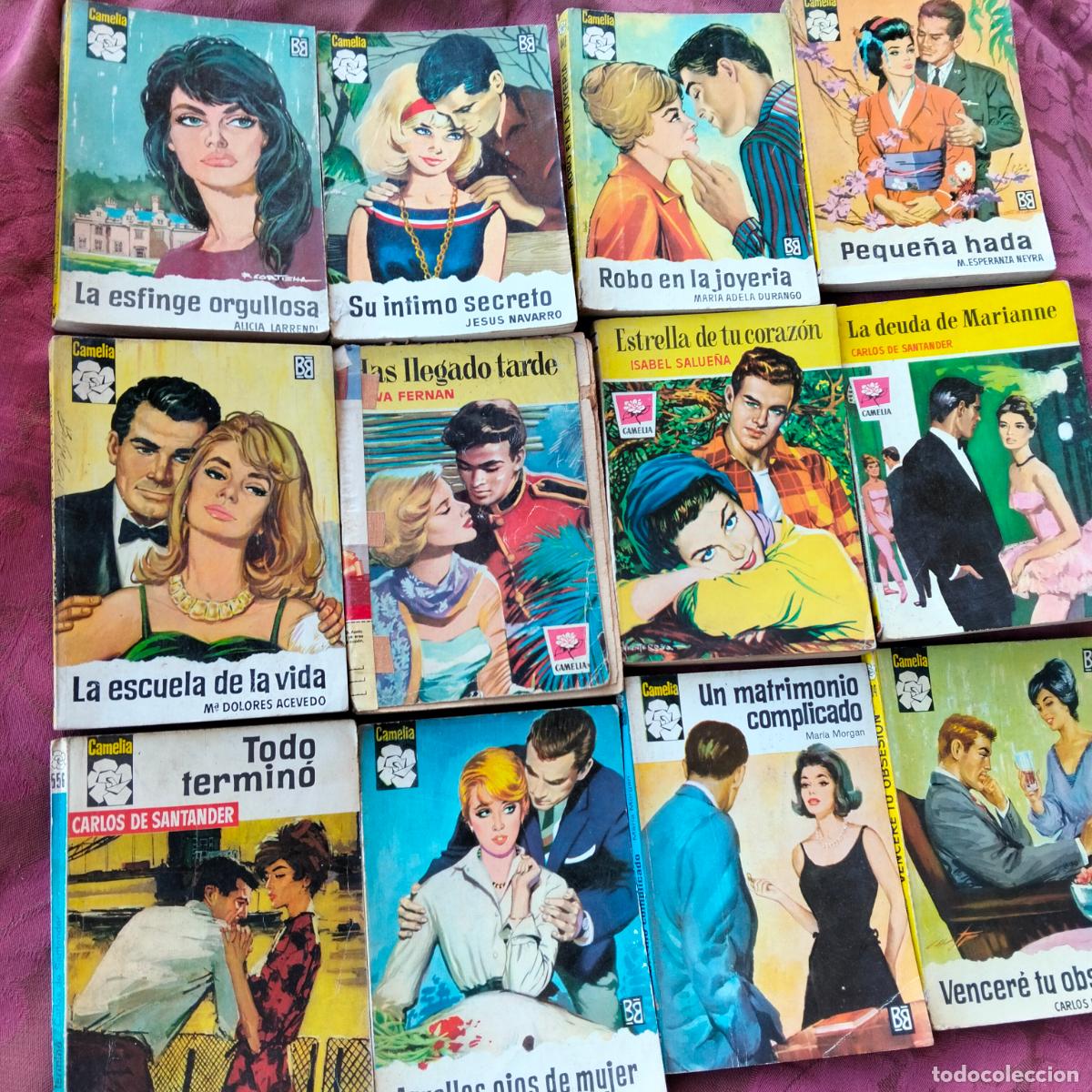 Libros de segunda mano: Lote 12 libros novelas colecci&oacute;n camelia bravo morgan santander salue&ntilde;a fernan navarro misterio amor