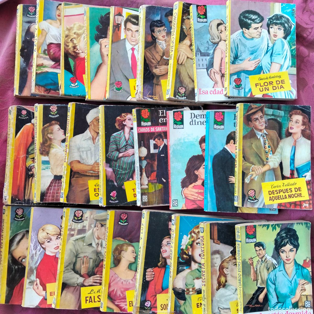 Second hand books: Lote 25 libros novelas colecci&oacute;n rosaura amor misterio monterrey figueroa ramos salue&ntilde;a zellado