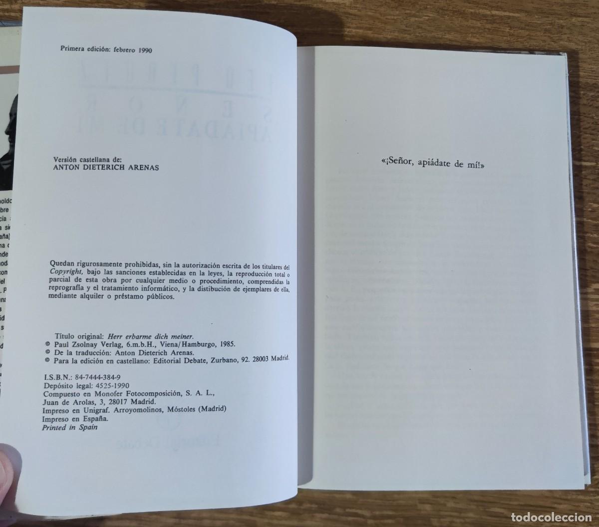 Libros de segunda mano: Libro - Se&ntilde;or, api&aacute;date de m&iacute; (1990) Leo Perutz - Foto 2