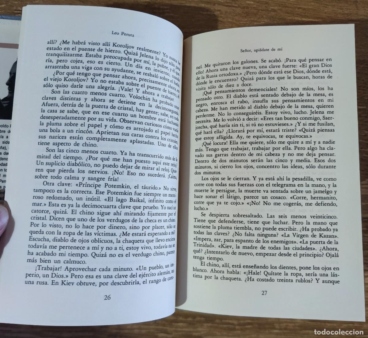 Libros de segunda mano: Libro - Se&ntilde;or, api&aacute;date de m&iacute; (1990) Leo Perutz - Foto 3