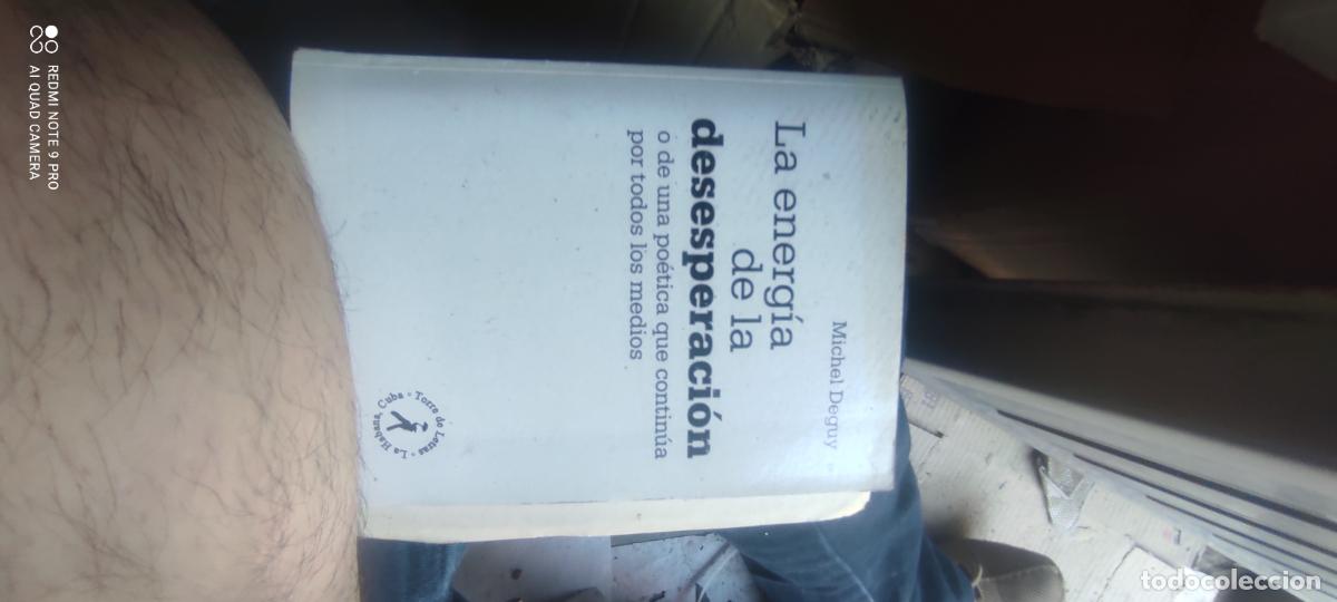 Libros de segunda mano: LA ENERG&Iacute;A DE LA DESESPERACI&Oacute;N O DE UNA PO&Eacute;TICA QUE CONTIN&Uacute;A POR TODOS LOS MEDIOS - Deguy, Michel