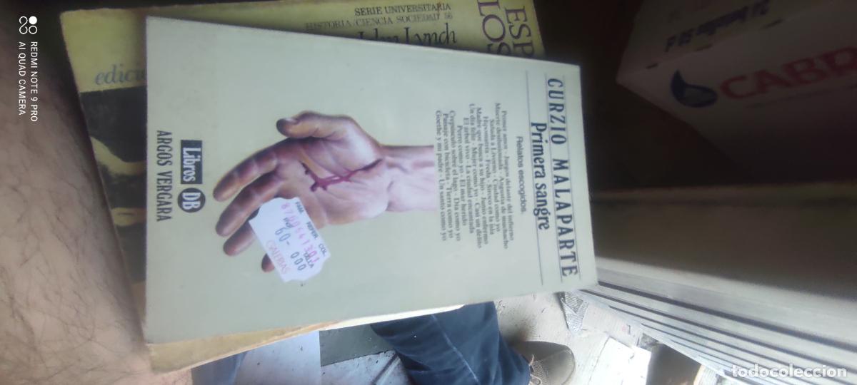 Libros de segunda mano: Primera sangre: Malaparte, Curzio.- Malaparte, Curzio
