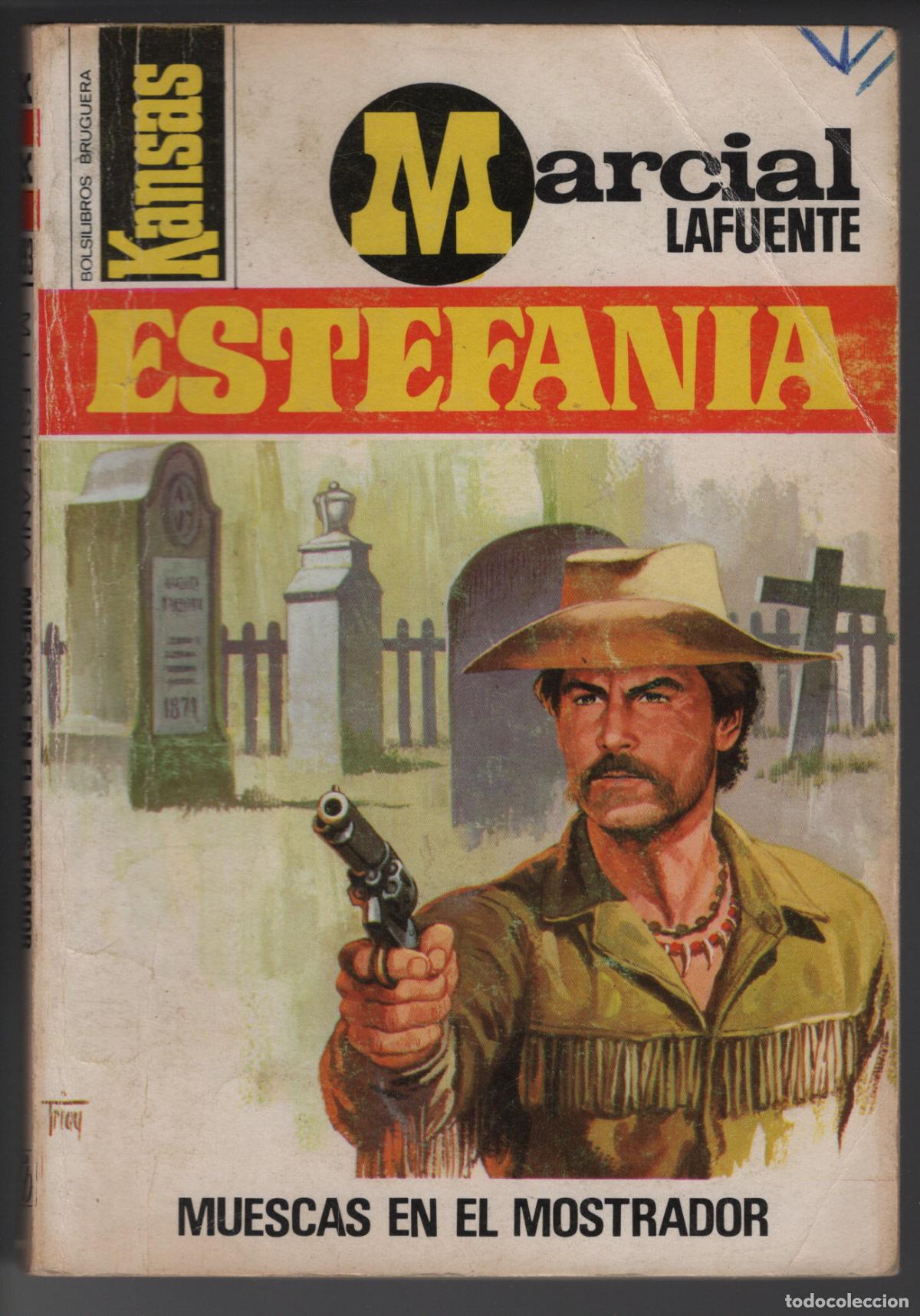 Libros de segunda mano: KANSAS 993 - MUESCAS EN EL MOSTRADOR - ESTEFANIA - BOLSILIBRO BRUGUERA