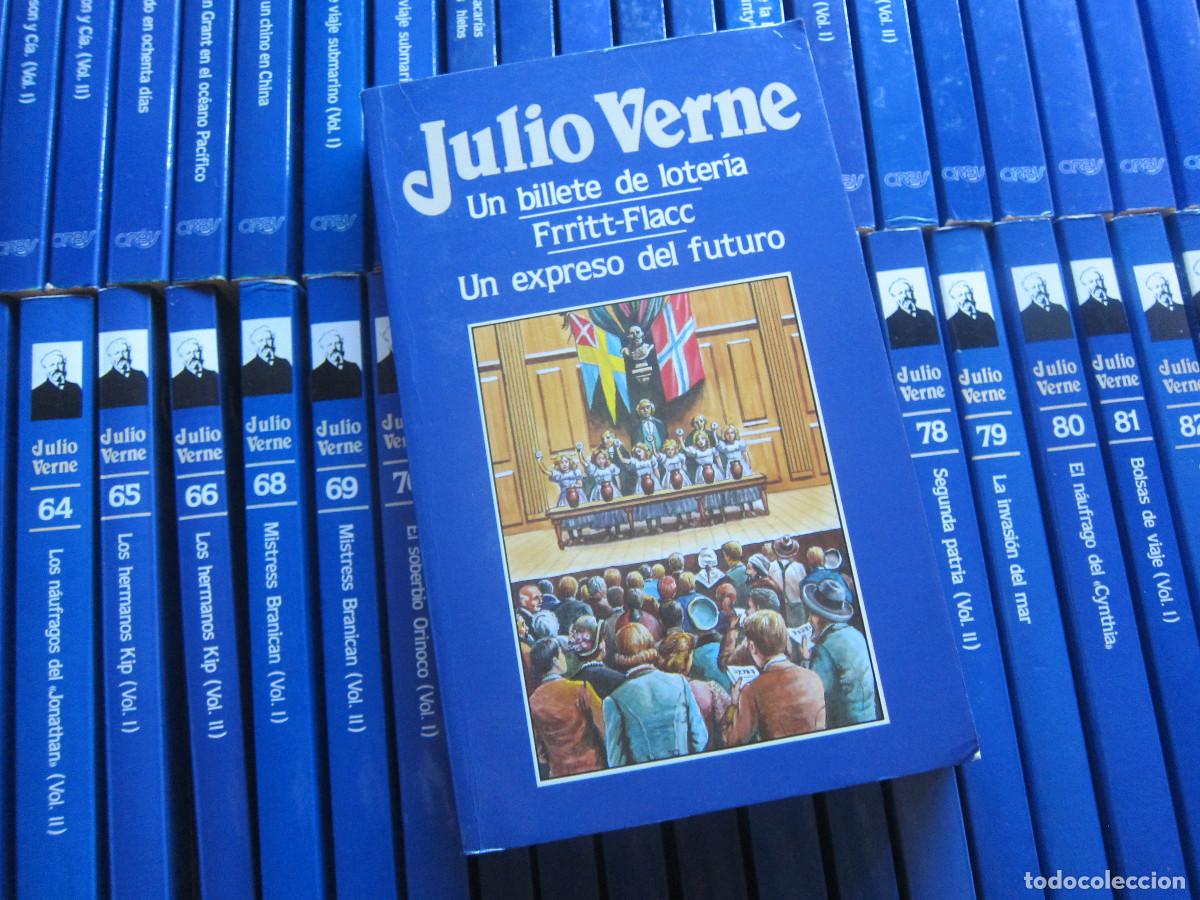 Libros de segunda mano: COLECCI&Oacute;N JULIO VERNE (ORBIS) 82 UD. NOVELAS