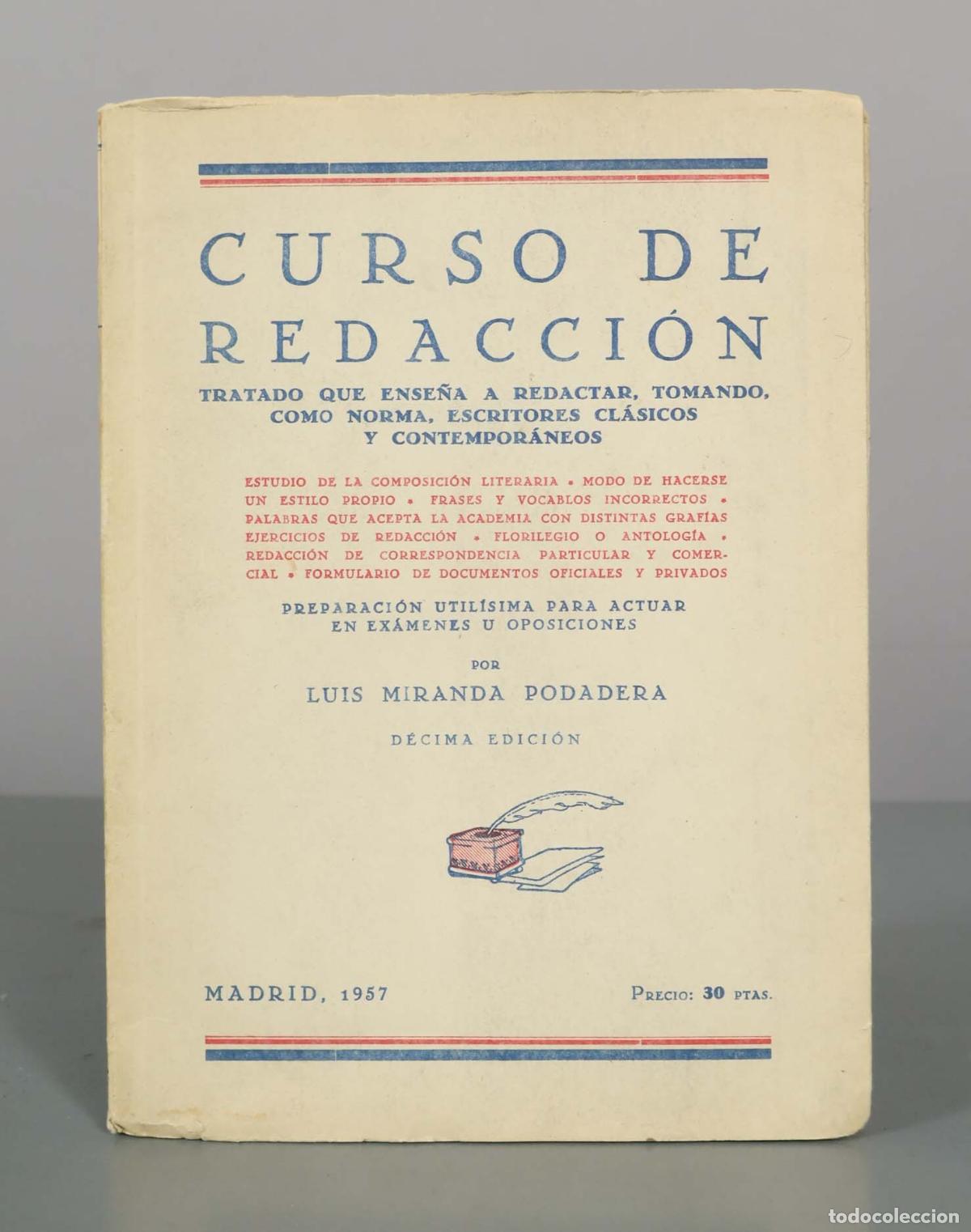 Libros de segunda mano: Curso de redacci&oacute;n - Luis Miranda Podadera