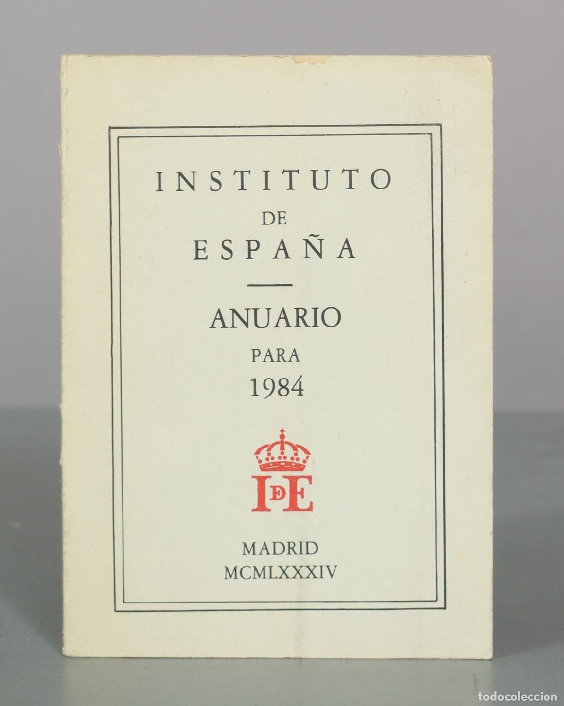 Libros de segunda mano: Anuario - Instituto de Espa&ntilde;a 1984