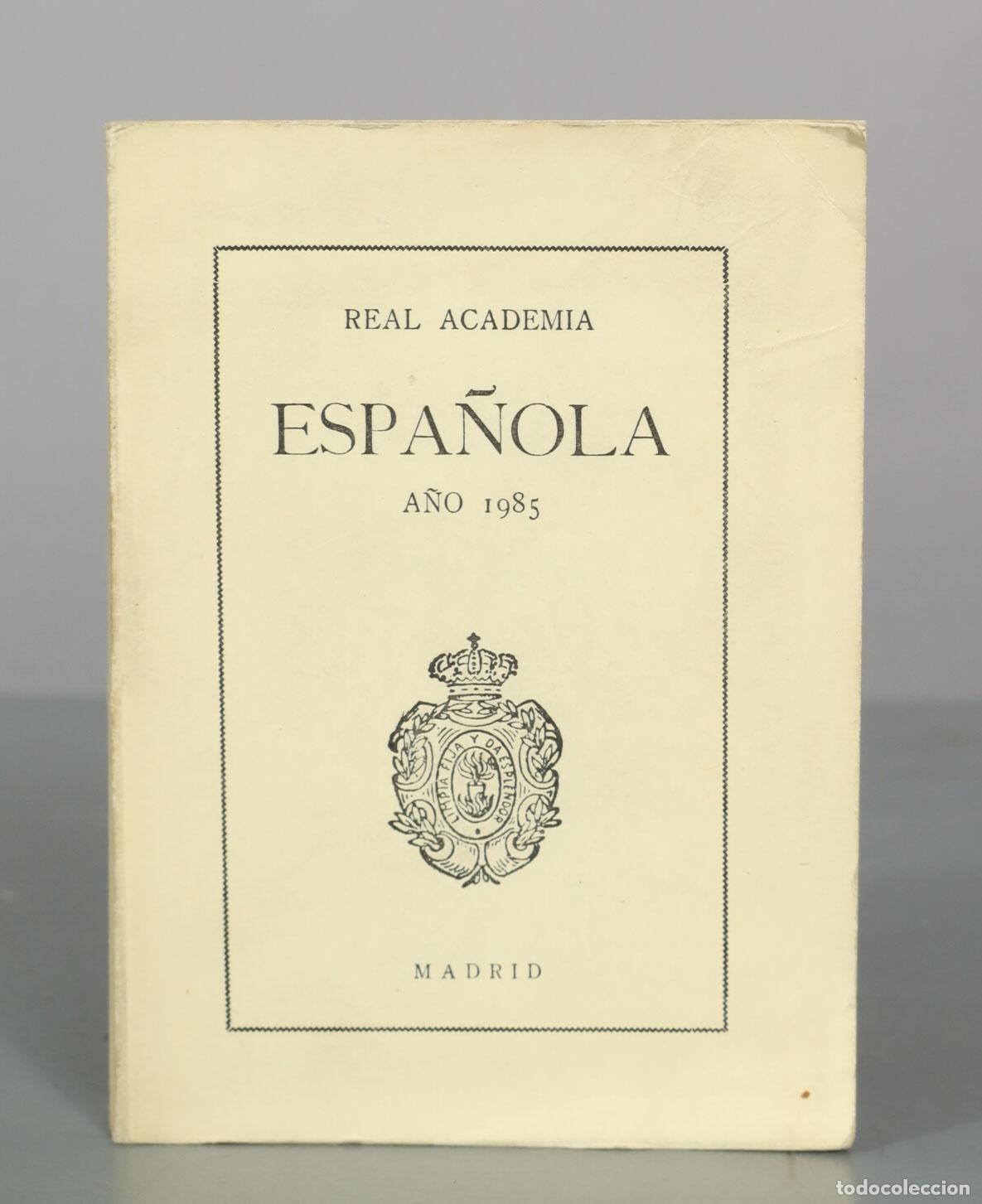 Libros de segunda mano: Real Academia Espa&ntilde;ola - Anuario 1985