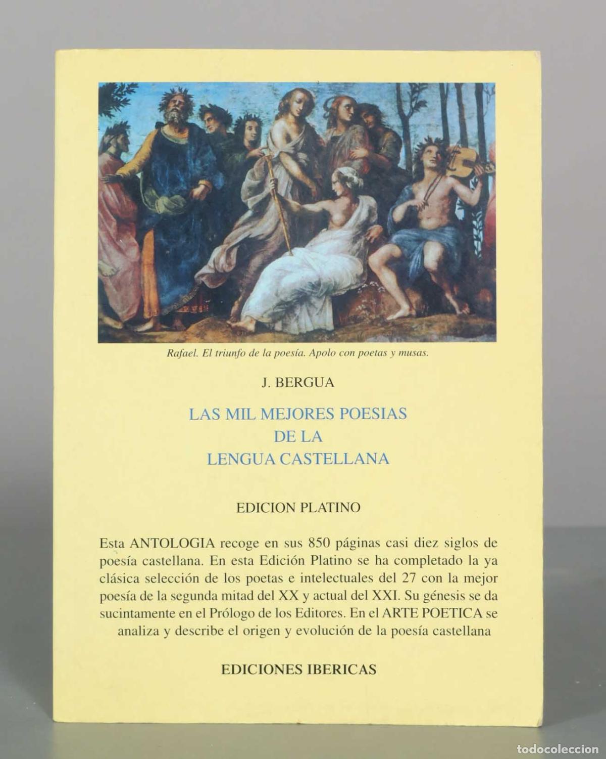 Libros de segunda mano: Las mil mejores poes&iacute;as de la lengua castellana - J. Bergua - Ediciones Ib&eacute;ricas