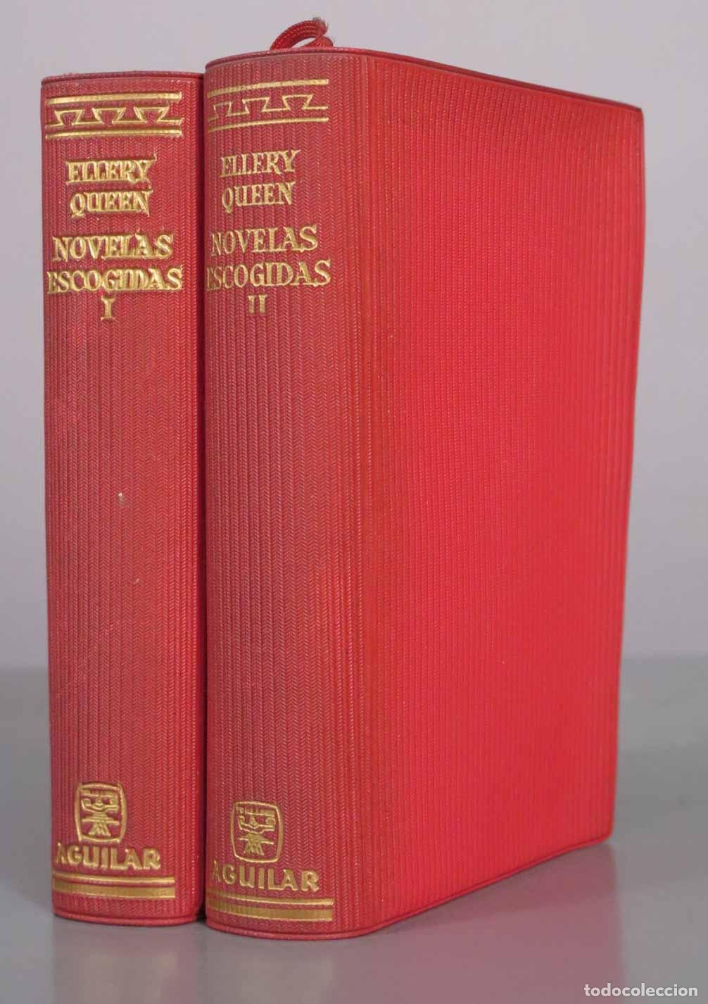 Libros de segunda mano: Novelas escogidas - Ellery Queen - Editorial Aguilar. 2 TOMOS. 1962