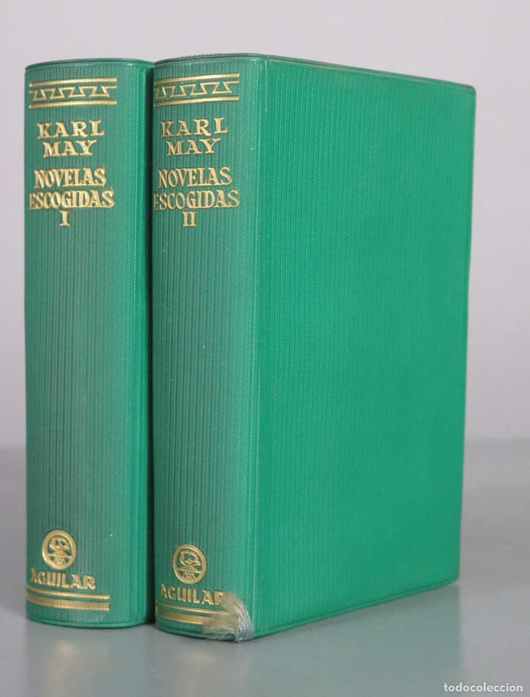 Libros de segunda mano: Karl May - Novelas Escogidas - Aguilar 1958 2 TOMOS