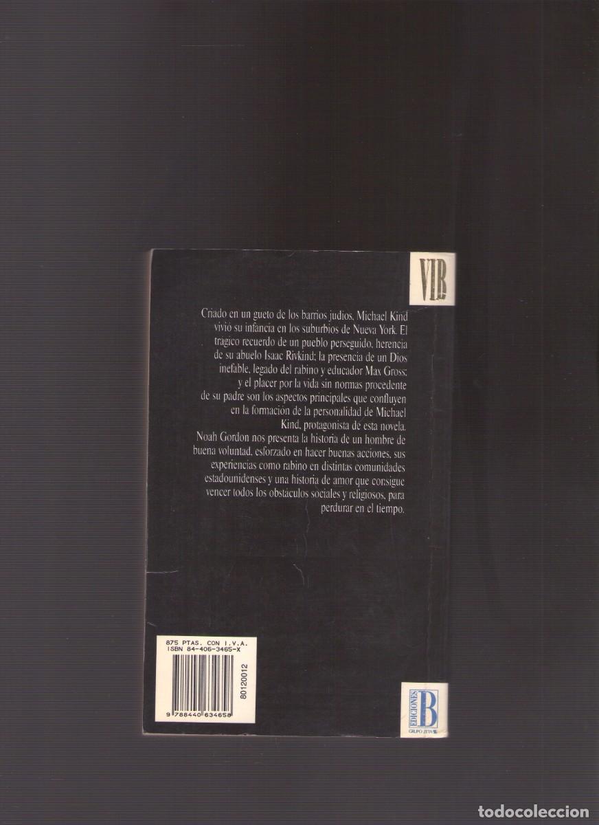 Libros de segunda mano: Ac. El rabino (Noah Gordon) - Foto 2