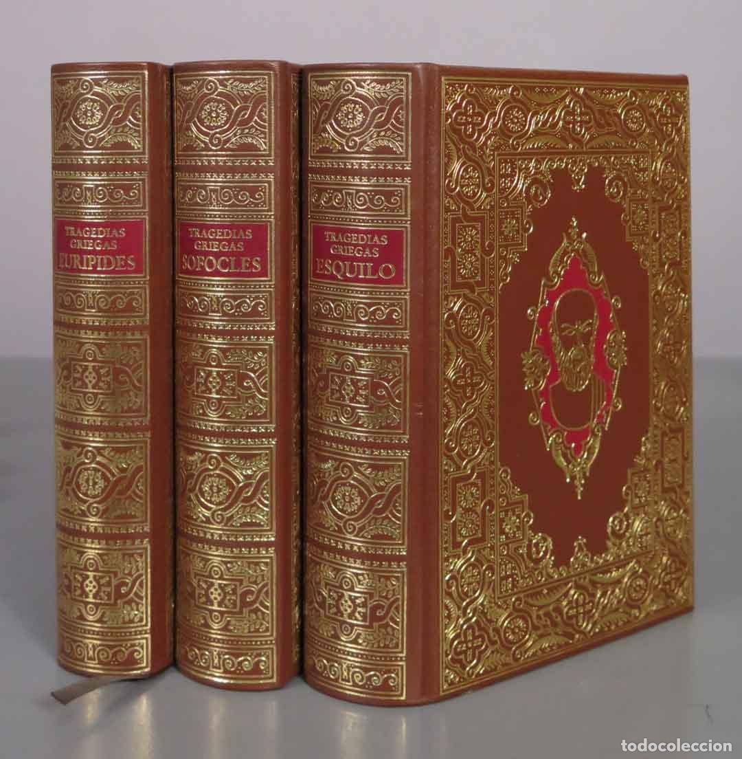 Libros de segunda mano: Tragedias Griegas: Eur&iacute;pides, S&oacute;focles, Esquilo - C&iacute;rculo del Bibli&oacute;filo 3 TOMOS