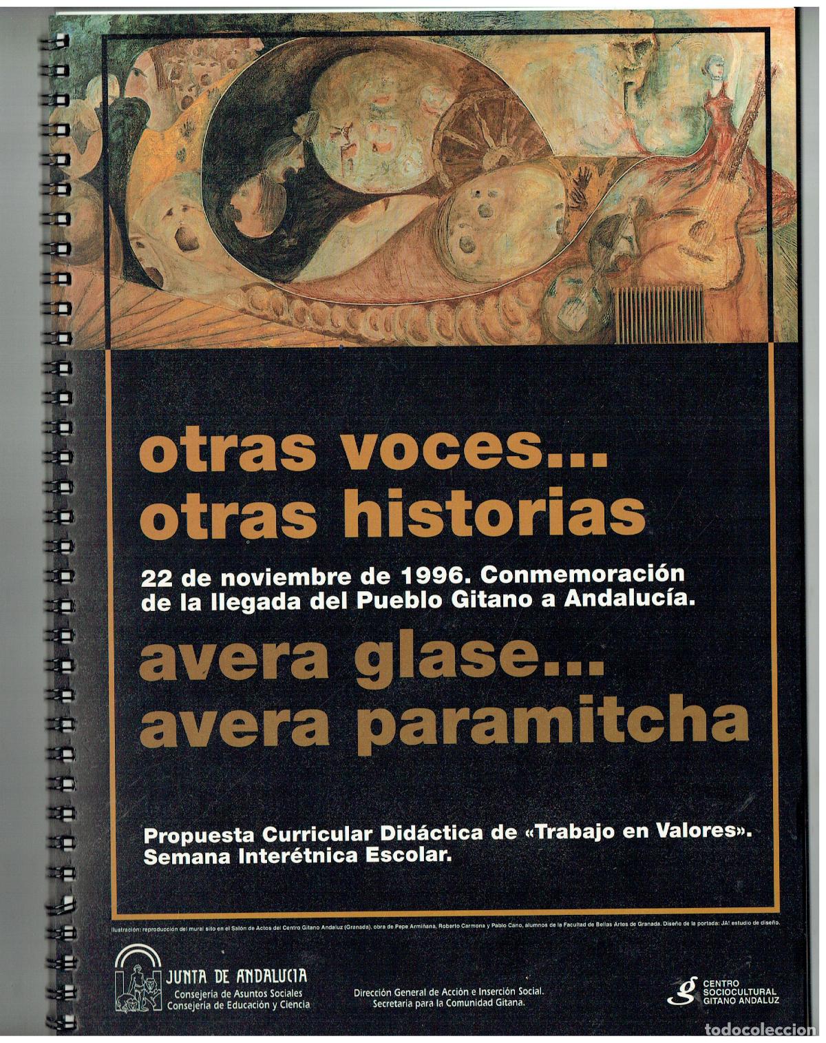 Libros de segunda mano: OTRAS VOCES . . . OTRAS HISTORIAS. HISTORIA DEL PUEBLO GITANO. JUNTA DE ANDALUC&Iacute;A, 1990(Z/18)