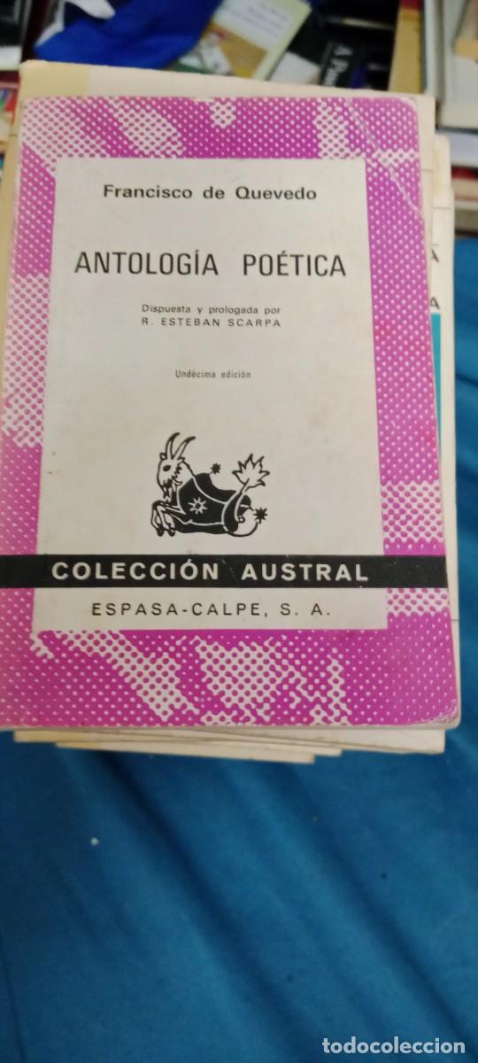 Libros de segunda mano: FRANCISCO DE QUEVEDO ANTOLOGIA POETICA AUSTRAL LIBRO M-JYE