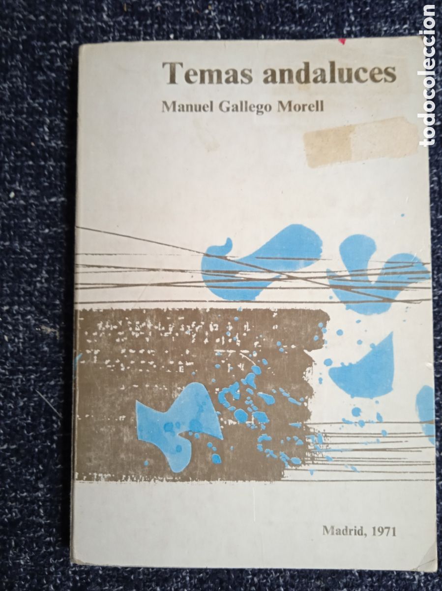 Libros de segunda mano: TEMAS ANDALUCES. / MANUEL GALLEGO MORELL.