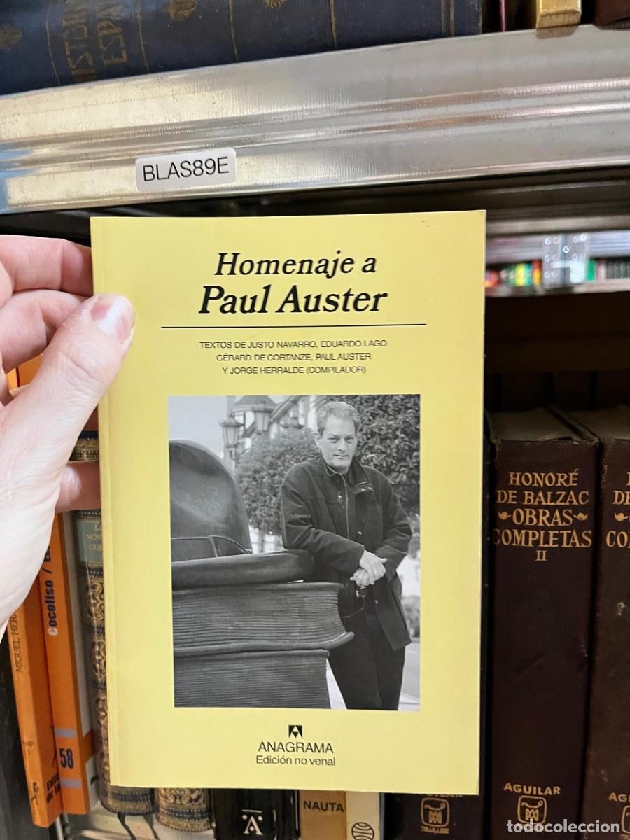 Libros de segunda mano: BLAS89E - Homenaje a Paul Auster &mdash; Jorge Herralde (comp.) y varios autores &mdash; Anagrama.